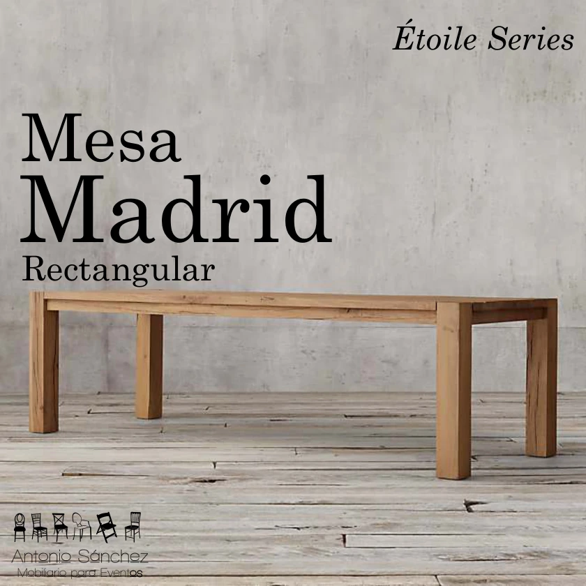 Primera página del brochure: Mesa Madrid