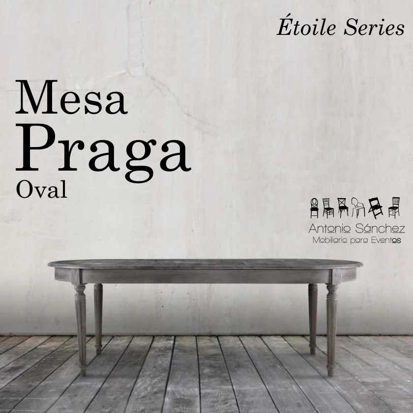 Primera página del brochure: Mesa Praga