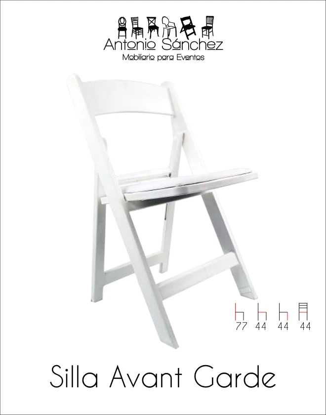 Primera página del brochure: Silla Avant Garde Resina