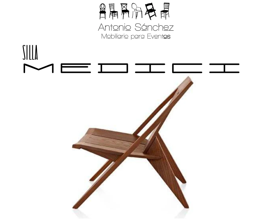 Primera página del brochure: Silla Medici