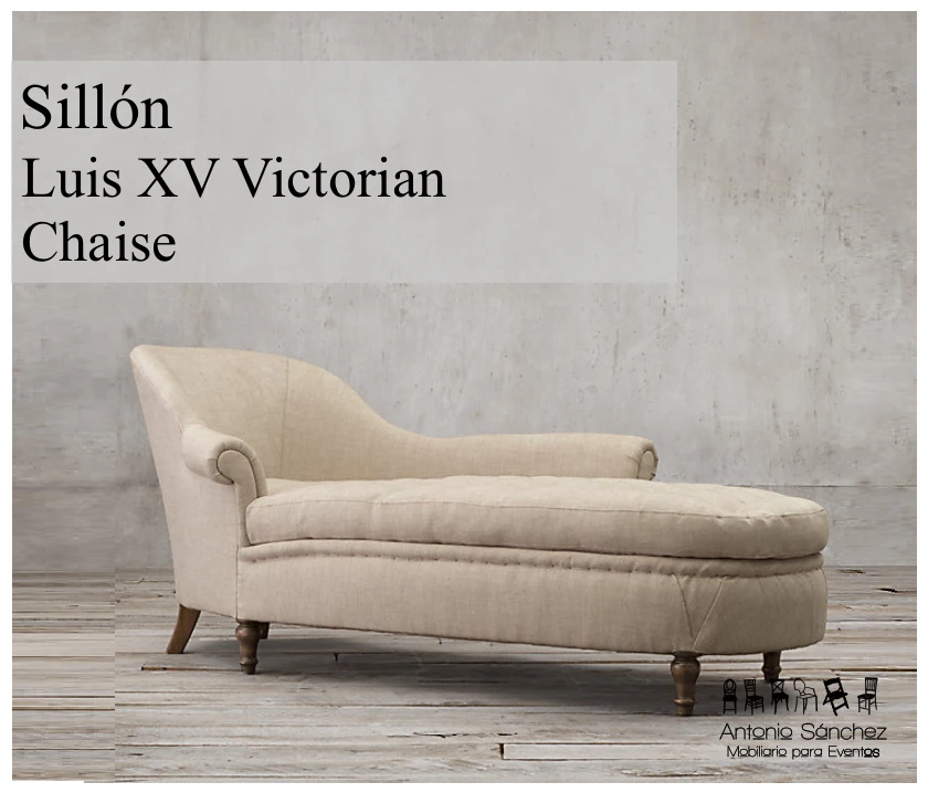 Primera página del brochure: Sillón Luis XV Victorian Chaise
