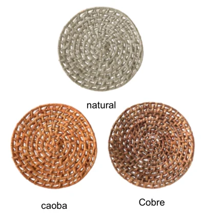 Rustic Woven · Platos base