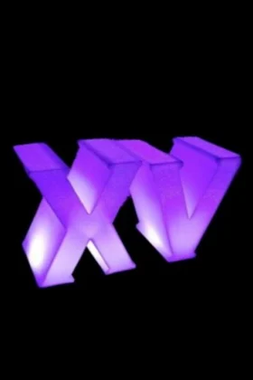 Letras XV Rg · Rotomoldeo