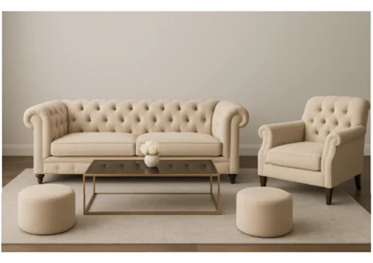 Chesterfield Lounge · Sillas de madera