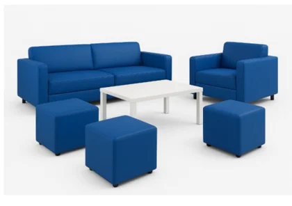 Lounge Cubo · Sillas de madera